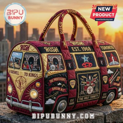 Rush Band Est. 1968 Van Quilted Graphic Music Duffle Bag