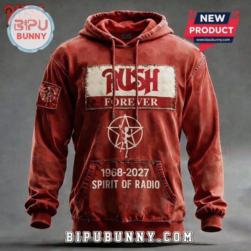 Rush Forever 1968-2027 Spirit of Radio Commemorative Graphic Hoodie
