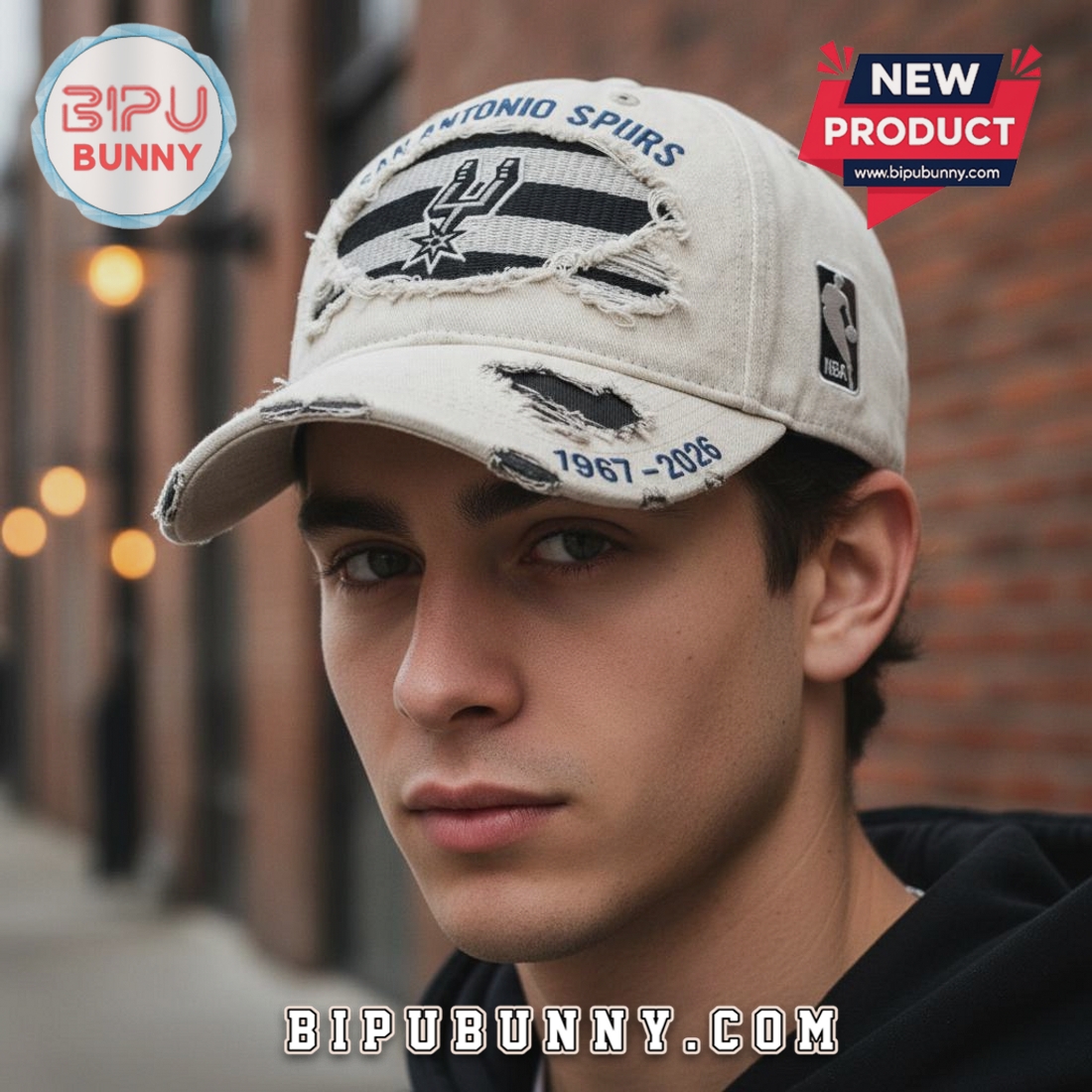 San Antonio Spurs Distressed 1967-2026 NBA Fan Edition Baseball Cap San Antonio Spurs Distressed 1967-2026 NBA Fan Edition Baseball Cap