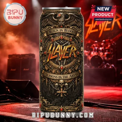 Slayer Reign In Blood Heavy Metal Gothic Skull Can Tumbler