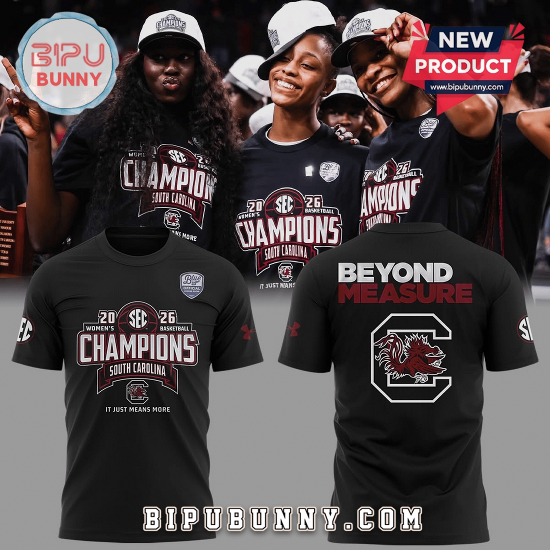South Carolina Gamecocks 2026 Champions Basketball Graphic T-Shirt South Carolina Gamecocks 2026 Champions Basketball Graphic T-Shirt