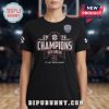 Black t-shirt with '2026 SEC Women's Basketball Champions South Carolina' design.!