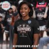 Black t-shirt with '20 SEC 26 Women's Basketball Champions South Carolina' text and logo.!