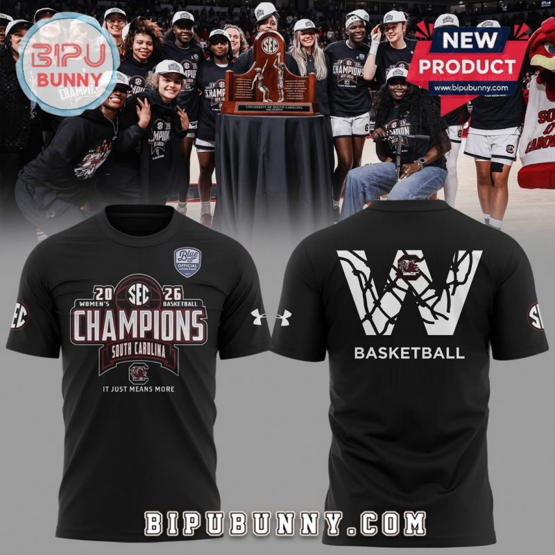 South Carolina Gamecocks SEC Champions Basketball Graphic T-Shirt