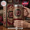 South Carolina Gamecocks YETI mug and box set with garnet and gold design, featuring the Gamecock logo and 