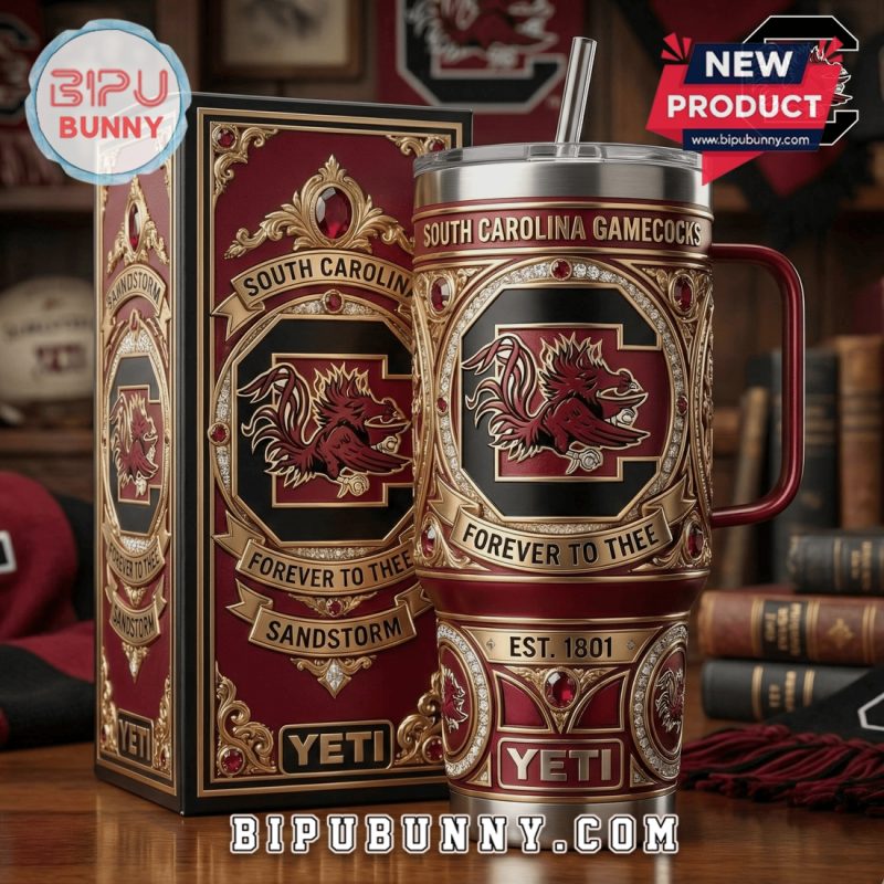 South Carolina Gamecocks YETI Sandstorm Forever To Thee Premium Tumbler