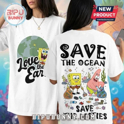 SpongeBob Patrick Save The Ocean Earth Day 2026 Graphic T-Shirt