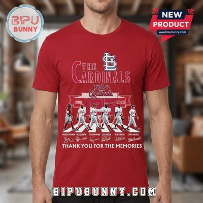St. Louis Cardinals 125th Anniversary Thank You For The Memories T-Shirt