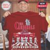 Maroon Cardinals tee with text: The Cardinals, St Louis Cardinals, 1900 125 2025. Retro baseball design!