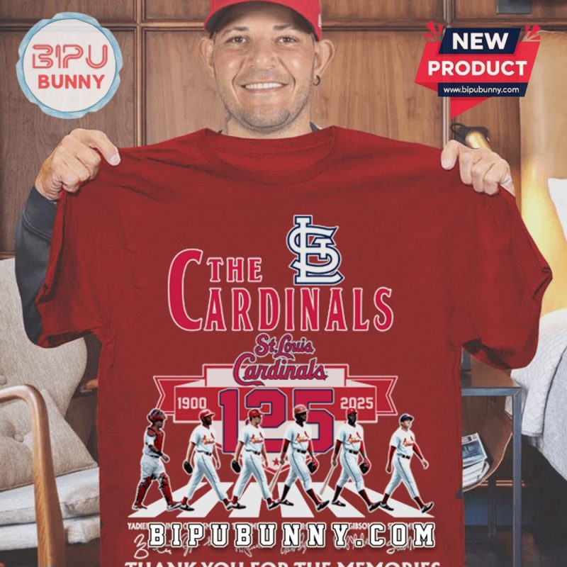 St. Louis Cardinals 125th Anniversary Thank You For The Memories T-Shirt