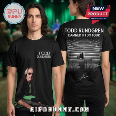 Todd Rundgren Damned If I Do Tour Dates Concert Graphic T-Shirt