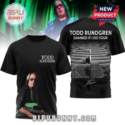 Todd Rundgren Damned If I Do Tour Dates Concert Graphic T-Shirt