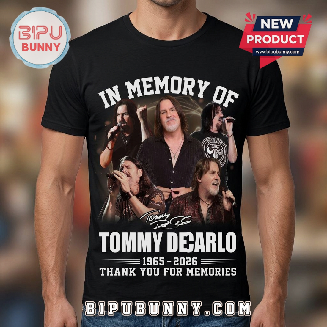 Tommy DeCarlo In Memory Of 1965-2026 Fan Tribute Graphic T-Shirt Tommy DeCarlo In Memory Of 1965-2026 Fan Tribute Graphic T-Shirt