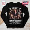 Black long-sleeve shirt with Tommy DeCarlo memorial design.!