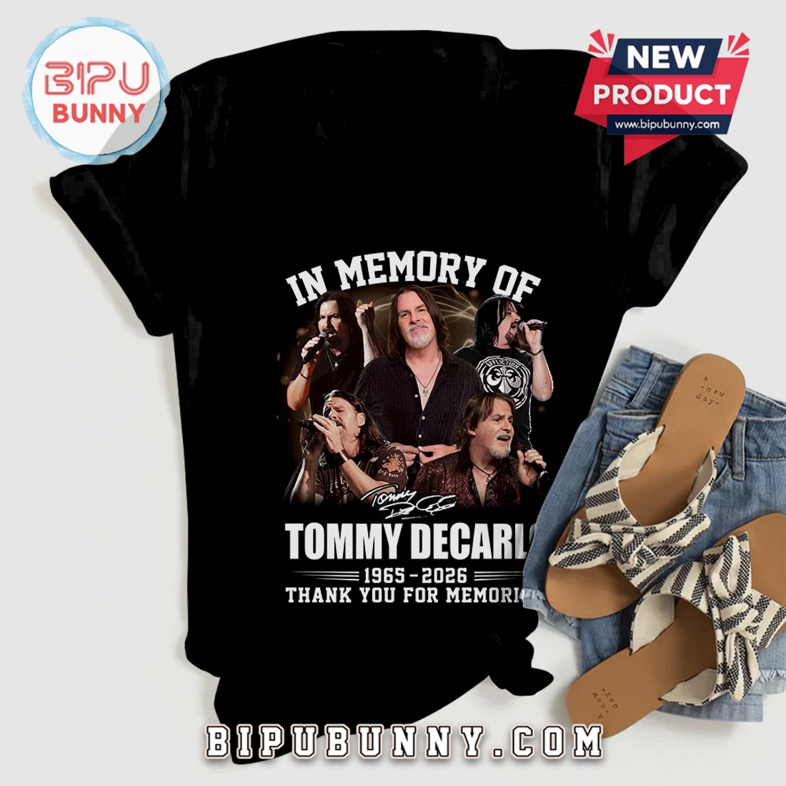 Tommy DeCarlo In Memory Of 1965-2026 Fan Tribute Graphic T-Shirt Tommy DeCarlo In Memory Of 1965-2026 Fan Tribute Graphic T-Shirt
