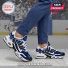 Blue and white Toronto Maple Leafs themed sneakers with custom name option!