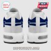 Sneakers: White with blue Toronto Maple Leafs design!