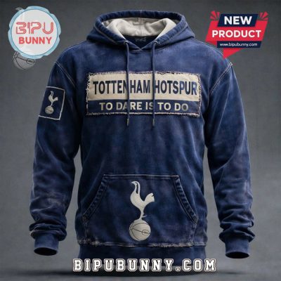 Tottenham Hotspur Distressed Logo Premium Fashion Pullover Hoodie