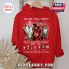 Red hoodie with 'Thank You, Trent' design featuring Trent Alexander-Arnold and Liverpool Football Club trophies and years.!