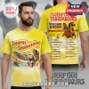 Yellow tee w/Turnpike Troubadours tour dates! Retro owl design!