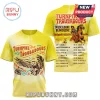 Yellow tee with Turnpike Troubadours text, owl, and tour dates. Country band vibe!