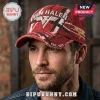 Red Van Halen hat, EST 1972, distressed style. Rock band apparel!