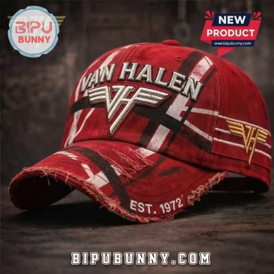 Van Halen Frankenstrat Pattern Vintage Distressed Baseball Cap