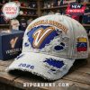 Distressed light gray hat with 'Venezuela Baseball' in brown & blue, plus a 'V' logo and flag detail!