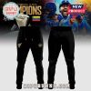 Black Venezuela sports pants front and back view!