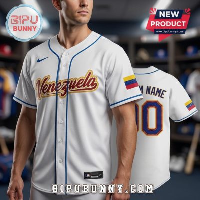 Venezuela Baseball Jersey 2026 World Baseball Classic White Jersey
