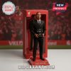 Red figurine box featuring Virgil Van Dijk in a suit holding an award with text: VIRGIL, 4! Shop now!