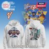 White hoodie. Text: World Baseball Classic, Champions, Venezuela. Baseball trophy graphic, Venezuelan flag. Retro baseball design!