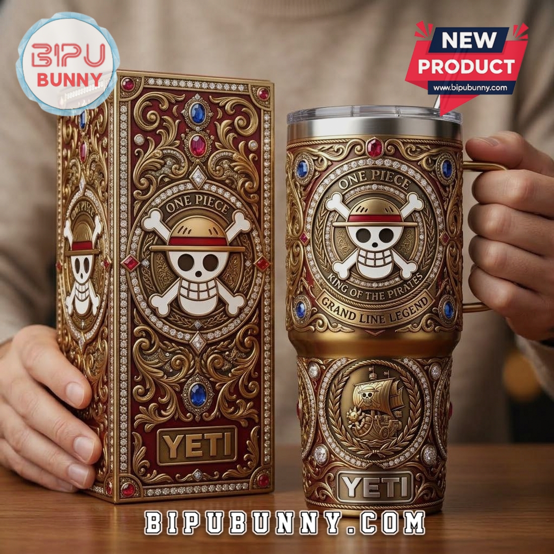 Yeti One Piece Mug – Limited Edition King of Pirates Steel Tumbler Yeti One Piece Mug – Limited Edition King of Pirates Steel Tumbler