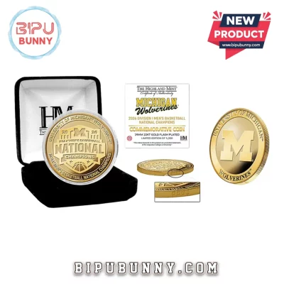 2026 Michigan Wolverines Men’s Basketball National Champions Gold Coin