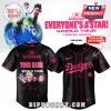 Custom black pink 5 Seconds of Summer baseball jersey! World Tour merch with Dodgers logo, band photo, and your name!