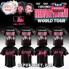 Black and pink 5 Seconds of Summer Everyone's A Star! World Tour baseball jersey with MLB team logos like Dodgers and Astros!