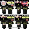 Custom 5 Seconds of Summer black baseball jersey! Everyone's A Star World Tour text in yellow! Features band photo and MLB logos!