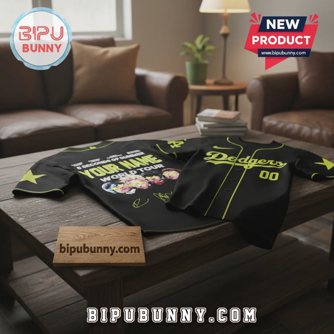 5 Seconds of Summer Everyone's A Star World Tour Personalized Baseball Jersey