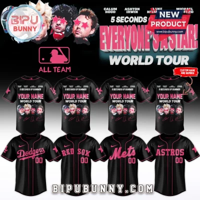 5 Seconds of Summer Personalized Custom MLB All Team Baseball Jersey