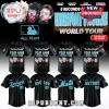 Black and light blue baseball jersey for 5 Seconds of Summer Everyone's A Star World Tour with customizable name and number!