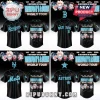 Black and blue 5 Seconds of Summer baseball jersey with Everyone's a Star World Tour text, band photos, and MLB team logos!