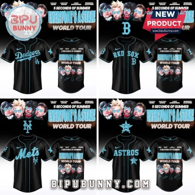5SOS Everyone’s A Star! World Tour MLB Baseball Fan Apparel Jersey