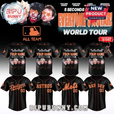 5SOS Everyone’s A Star World Tour Personalized Baseball Jersey
