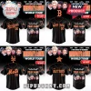 Custom black and orange baseball jersey for 5 Seconds of Summer fan with text 'Everyone's A Star World Tour' and MLB team logos!