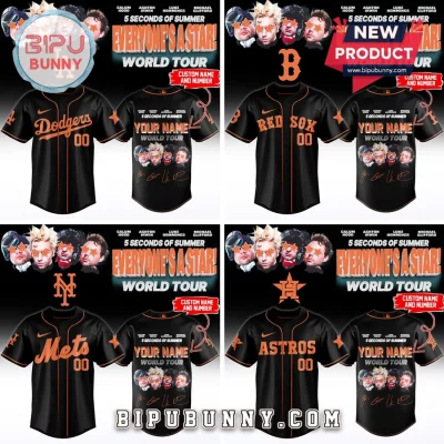 5SOS Everyone’s A Star World Tour Personalized Baseball Jersey