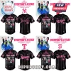 Black and pink custom 5 Seconds of Summer baseball jersey with 'Everyone's a Star! World Tour' text and band graphic!
