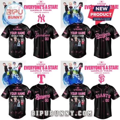 5SOS x MLB Everyone’s A Star! World Tour Custom Baseball Jersey