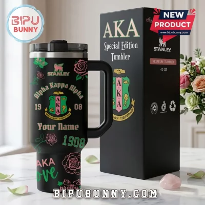 AKA Alpha Kappa Alpha Personalized Stanley 40oz Tumbler