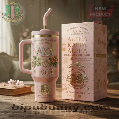 Alpha Kappa Alpha AKA Special Edition Pink Gold Insulated Tumbler