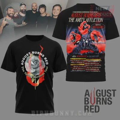 August Burns Red The Amity Affliction Spring Horizons 2026 Tour Monster Rose T-Shirt